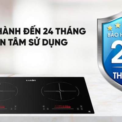 Bếp điện từ đôi Karofi KIC-D63 4.000W 8 mức công suất - Miễn phí vận chuyển toàn quốc - Bảo hành 24 tháng - Hàng chính hãng
