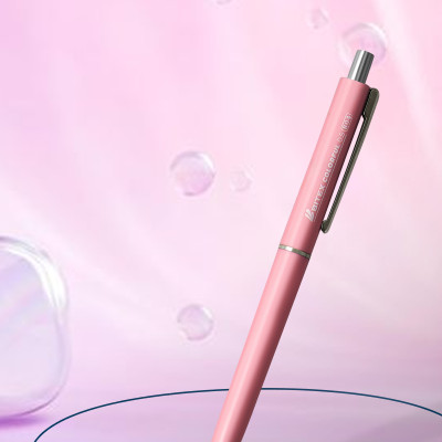 Combo 05 Bút bi Bitex B04 mực ULV màu xanh tip ngòi 0.5mm ( thân màu ngẫu nhiên)