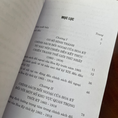 CHÍNH SÁCH ĐỐI NGOẠI CỦA HOA KỲ từ sau nội chiến đến kết thúc chiến tranh thế giới thứ nhất (1865 – 1918) - Dương Quang Hiệp - Nxb Chính trị Quốc gia Sự thật - bìa mềm