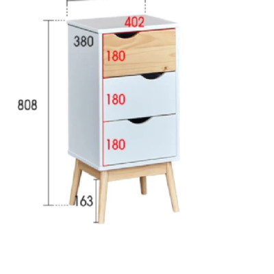 Tab đầu giường 3 ngăn thương hiệu TADA VIETNAM- TD3045