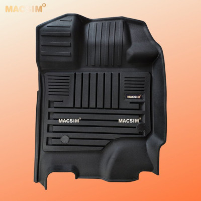 Thảm lót sàn xe ô tô Ford F150 2012-đến nay Nhãn hiệu Macsim chất liệu nhựa TPE đúc khuôn cao cấp - màu đen
