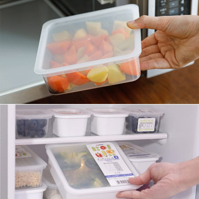 Hộp Nhựa Bảo Quản Thực Phẩm Nakaya 800ml Hình Vuông Hàng Nội Địa Nhật Cao Cấp