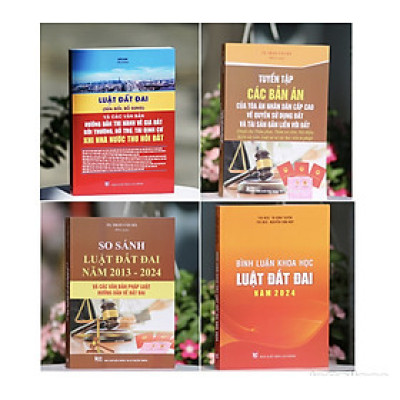 Combo Bốn cuốn sách liên quan đến Luật đất đai năm 2024
