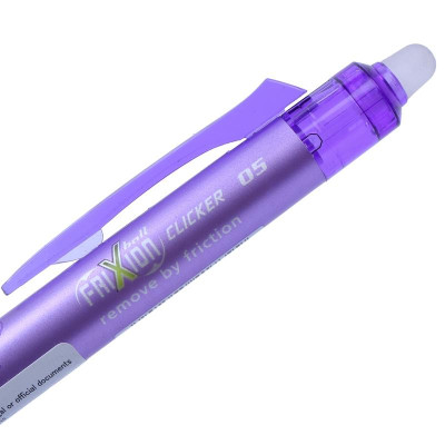 Bút Bi Bấm Xóa Được Frixion Ball Clicker BLRT-FR5-V-ME - Mực Tím
