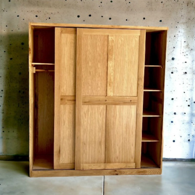 Tủ áo gỗ sồi cửa lùa Juno Sofa Ngang 180 x Sâu 60 x Cao 200cm