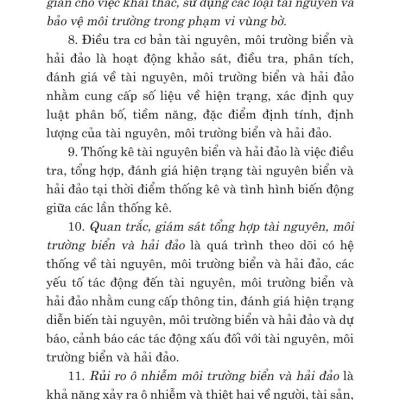 Luật tài nguyên, môi trường biển và hải đảo năm 2015 (sửa đổi, bổ sung năm 2018, 2023)