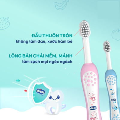 Bàn chải đánh răng cho bé Chicco 6M+
