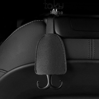 Móc Hợp Kim Bọc Da Cao Cấp, Treo Đồ Gắn Sau Lưng Ghế Ôtô, Treo Đồ Tiện Dụng, Gọn Gàng Trong Xe Hơi. TakyHome 9722