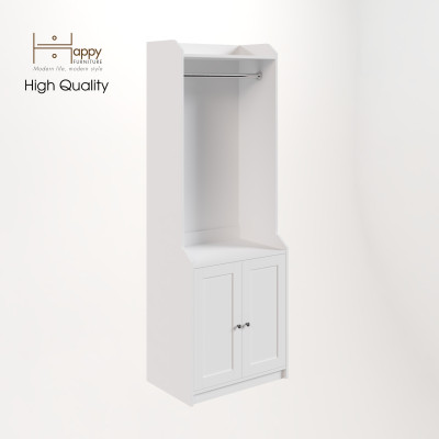 [Happy Home Furniture] CANA,  Tủ treo quần áo - 2 cửa mở,  70cm x 46cm x 199cm ( DxRxC), TCM_003