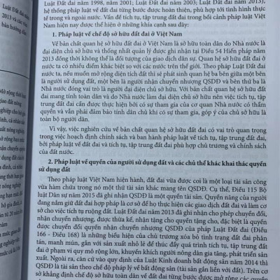 Tích tụ, tập trung đất đai ở Việt Nam- Lý luận và pháp luật hiện hành- Luật đất đai và văn bản hướng dẫn thi hành 2020