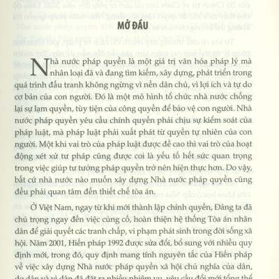 Hệ Thống Toà Án Việt Nam Trong Điều Kiện Xây Dựng Nhà Nước Pháp Quyền
