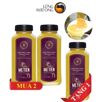 MUA 2 TẶNG 1 CHAI CÙNG LOẠI chai Mật ong nguyên chất Rừng Tây Bắc - Mật ong chín Honimore Mẹ Tiên chai 500g