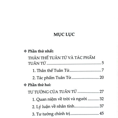 Tuân Tử - Trị Nước Và Răn Đời (SB)