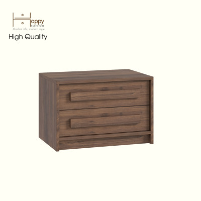 HAPPY FURNITURE , Táp đầu giường 2 ngăn kéo - RUBEL, THK_253 , 60cm x 40cm x 40cm DxRxC