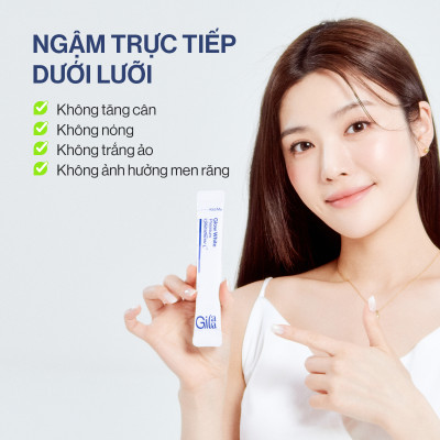Bột Uống Trắng Da Bật Tone GILAA Glow White Premium Glutathione C (3g x 30 gói)