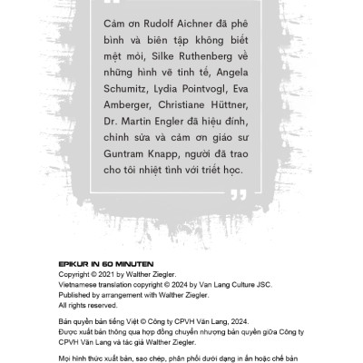 Những Nhà Tư Tưởng Lớn - Epikur Trong 60 Phút - Vanlangbooks