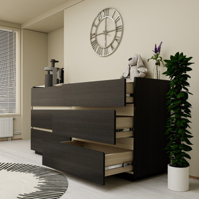 [Happy Home Furniture] VIGGO, Tủ đựng đồ 6 ngăn kéo, 160cm x 45cm x 78cm ( DxRxC), THK_162