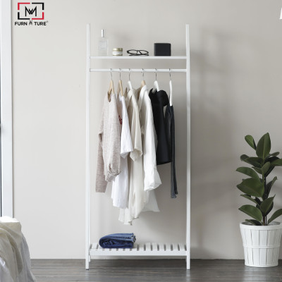 GIÁ TREO ĐỒ HÌNH THANG LẮP RÁP HÀN QUỐC - LADDER HANGER WHITE - MÀU TRẮNG