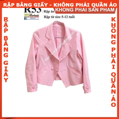 Rập giấy A0  áo khoác bé mã R53 (BẢN VẼ)