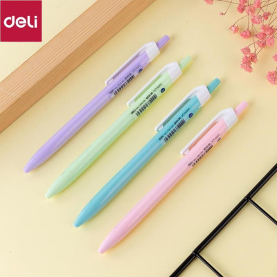 Bút bi dầu Deli - 0.7mm đầu bấm - 50 chiếc/hộp - EQ03336/EQ03236/EQ02836 