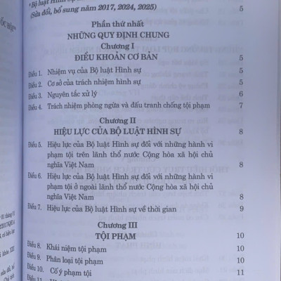 Bộ luật hình sự năm 2015 (sửa đổi, bổ sung năm 2017, 2024, 2025)