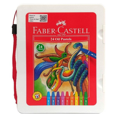 Bút Sáp Dầu Faber-Castell-120089N - 24 Màu + Chuốt