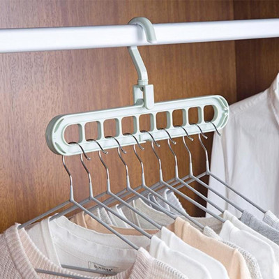 Móc phơi quần áo đa năng 9 lỗ