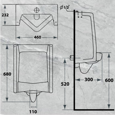 BỒN TIỂU NAM MÃ S-6901