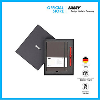 Lamy Notebook A5 Softcover Umbra + Lamy Safari Red - GSNSa0023