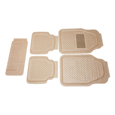 Bộ Thảm Lót Sàn Ô Tô PACKY PODA 6975 Màu Kem 4 Chỗ