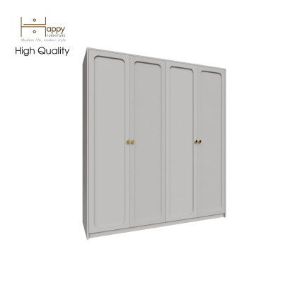 [Happy Home Furniture] ELEGANT, Tủ quần áo 4 cửa mở 1m8x2m, 180cm x 54cm x 200cm ( DxRxC), TCM_083