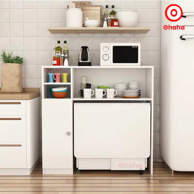 [ Miễn phí giao hàng và lắp đặt tại TP.HCM] Bộ bàn ăn thông minh xếp gọn kèm hệ tủ đồ - BA011