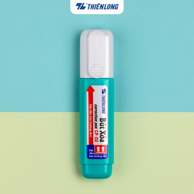 Bút xóa nước 12ml Thiên Long CP-02 xóa sạch, nhanh khô, an toàn sử dụng, thuận tiện học sinh, sinh viên, văn phòng