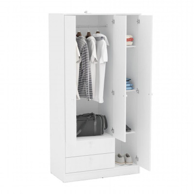 Tủ áo gia đình bằng gỗ thiết kế đẹp SMLIFE Cristin