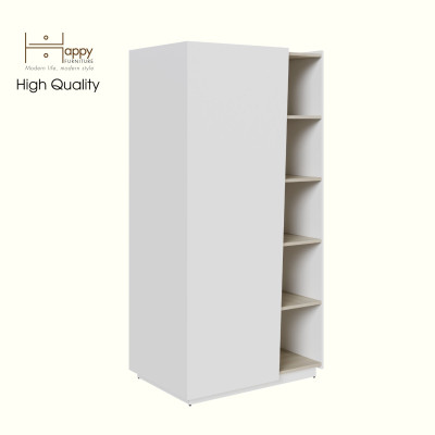 [Happy Home Furniture] VIGGO, Tủ quần áo 1 cửa mở, 90cm x 59cm x 180cm ( DxRxC), TCM_175