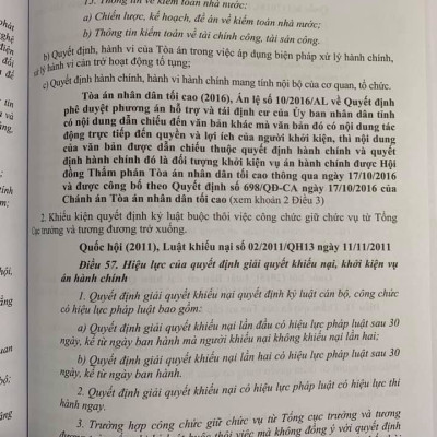 Chỉ dẫn tra cứu áp dụng Luật tố tụng hành chính năm 2015