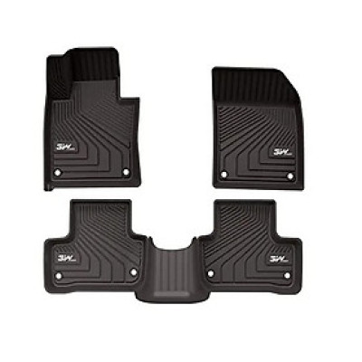 Thảm lót sàn xe ô tô Volvo S90 LWB new Nhãn hiệu Macsim 3W chất liệu nhựa TPE đúc khuôn cao cấp - màu đen