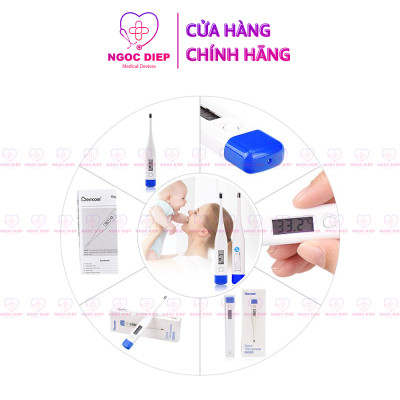 Nhiệt kế điện tử kỹ thuật số BERRCOM DT-007 - Thiết bị đo thân nhiệt - Hàng chính hãng