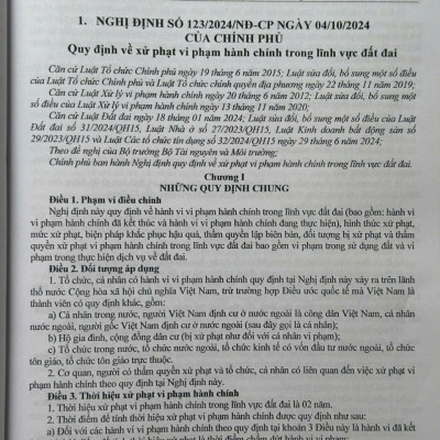 Sách Quy Định Về Xử Phạt Vi Phạm Hành Chính Trong Lĩnh Vực Đất Đai - V2497D