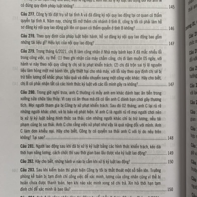 500 Câu hỏi và tình huống giải quyết các vướng mắc tranh chấp lao động