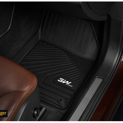 Thảm lót sàn xe ô tô Volvo S90 LWB new Nhãn hiệu Macsim 3W chất liệu nhựa TPE đúc khuôn cao cấp - màu đen