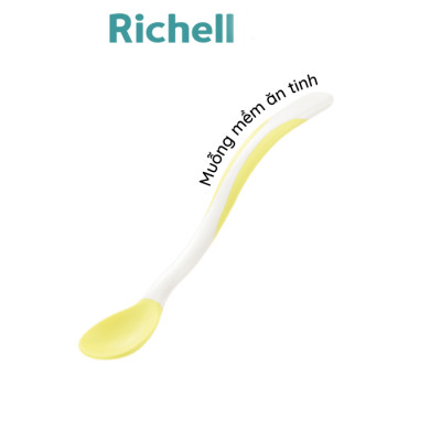Muỗng mềm lớn T.L.I Richell (Vàng)
