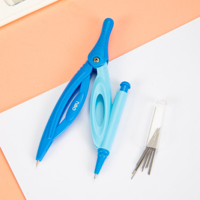 Bộ Compa Deli, Xanh/Hồng, Gồm 7 Dụng Cụ/Bộ - EG30304