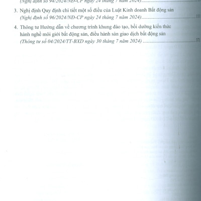Luật Kinh Doanh Bất Động Sản Và Các Văn Bản Hướng Dẫn Thi Hành 