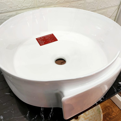 CHẬU RỬA MẶT, LAVABO NHẬP KHẨU CAO CẤP GROVES HÌNH SOẮN ỐC CỔ LOA, ĐẸP SANG TRỌNG, RẤT VIỆT NAM GRVV 5063