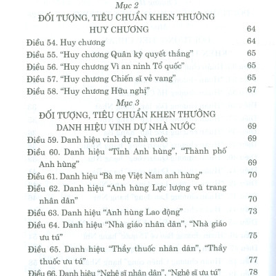 Luật Thi Đua, Khen Thưởng (Bản in năm 2022)