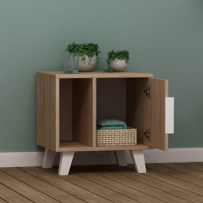 Tủ Đầu Giường Đơn Giản Hình Khối SMLIFE Nikkei