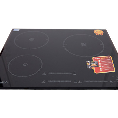 Bếp từ ba KANZO KZ-HQ999I [Invester tiết kiêm 35% điện năng] - Mặt kính Kanger cao cấp, Bảo hành 2 năm - Hàng chính hãng