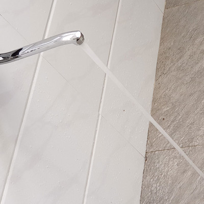 Vòi rửa chén nóng lạnh âm tường Đồng mạ Chrome Eurolife EL-T016AT (Trắng bạc)