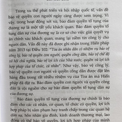 Bảo Đảm Quyền Tố Tụng Dân Sự Của Đương Sự